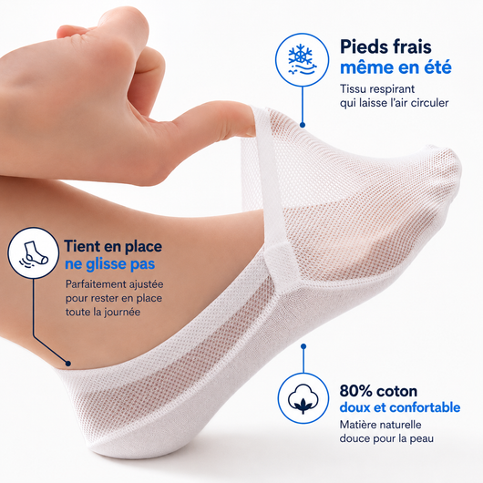 Chaussettes Fraicheur  Anti-Transpiration