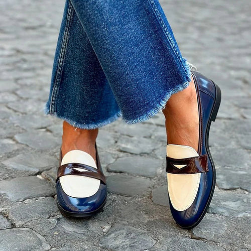 Ashlynn — Mocassins Bleu Marine