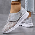 Baskets Confort en Dentelle Florale Respirante