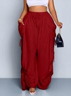 Le Pantalon Palazzo Rouge Bordeaux
