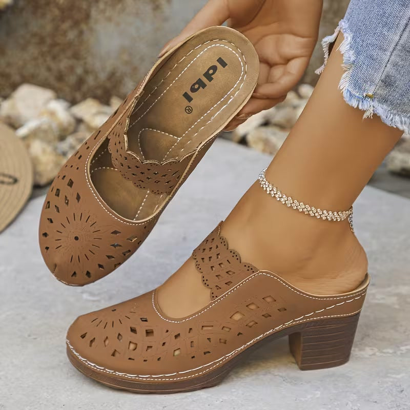 Sabots vintage - Marron