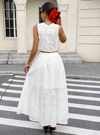 Ensemble Broderie Anglaise Blanc