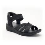 Sandales Compensées en Maille Extensible