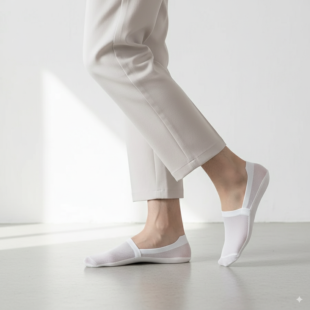 Chaussettes Été Fraicheur Anti-Transpiration,