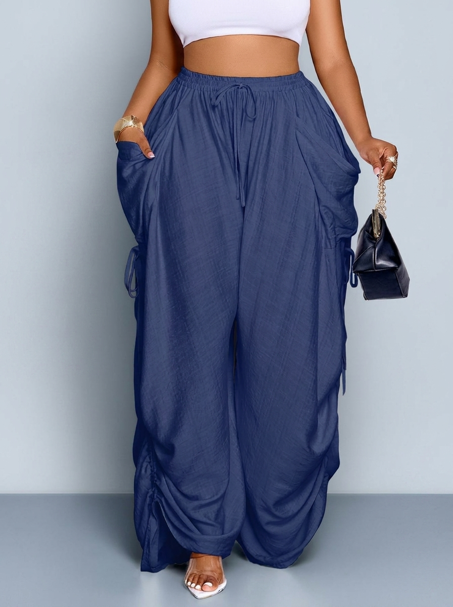 Le Pantalon Palazzo Bleu Marine