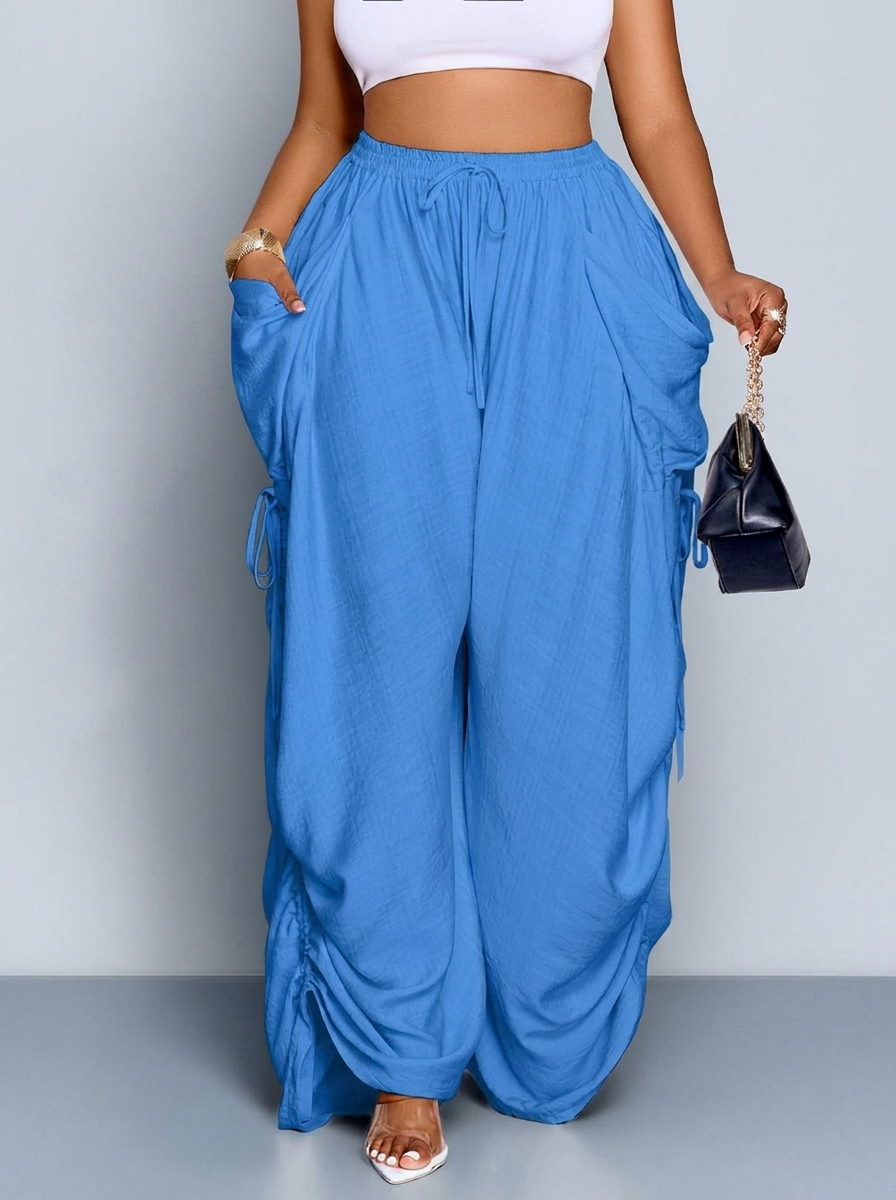 Le Pantalon Palazzo Bleu