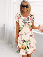 Robe Femme Florale Élégante Coupe Flat­teuse