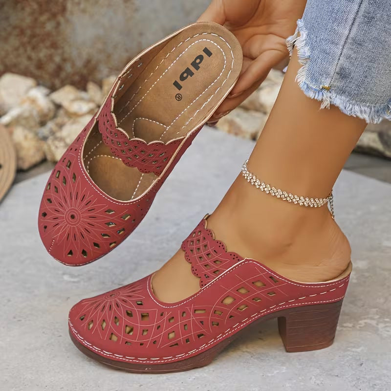 Sabots vintage - Rouge