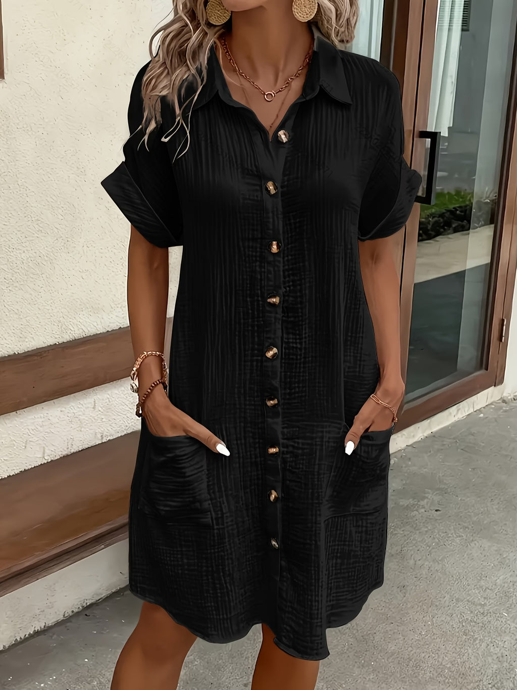 Robe Chemise Riviera Noir