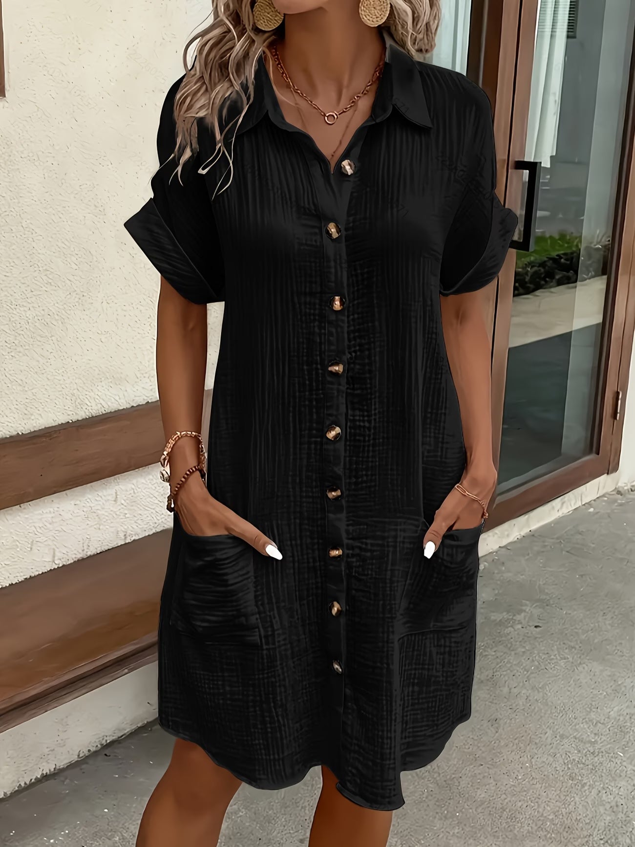 Robe Chemise Riviera Noir