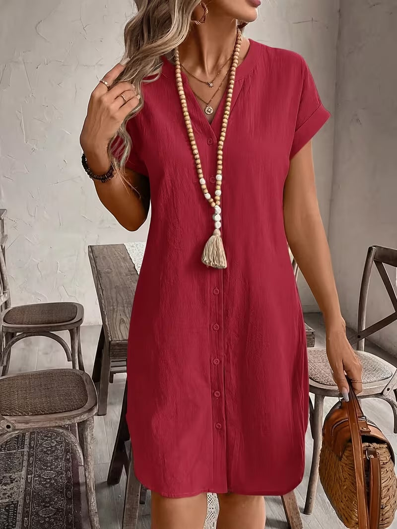 Robe Colette Rouge framboise