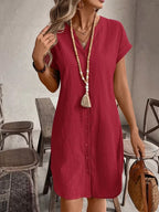 Robe Colette Rouge framboise