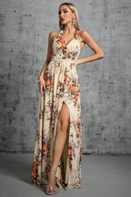 Robe Dos Nu Fleurie