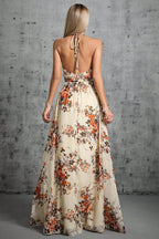 Robe Dos Nu Fleurie