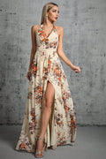 Robe Dos Nu Fleurie