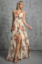 Robe Dos Nu Fleurie