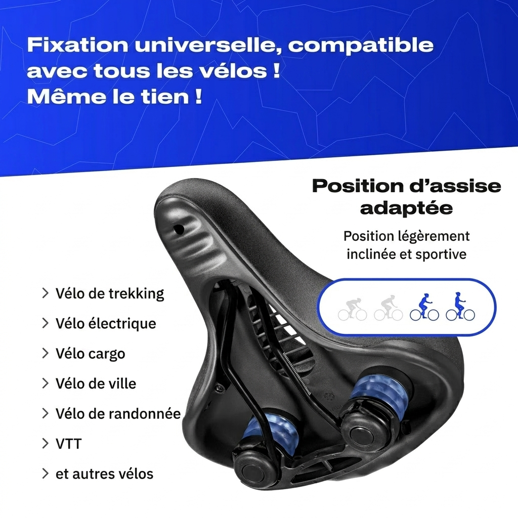 Fixation universelle compatible tous vélos