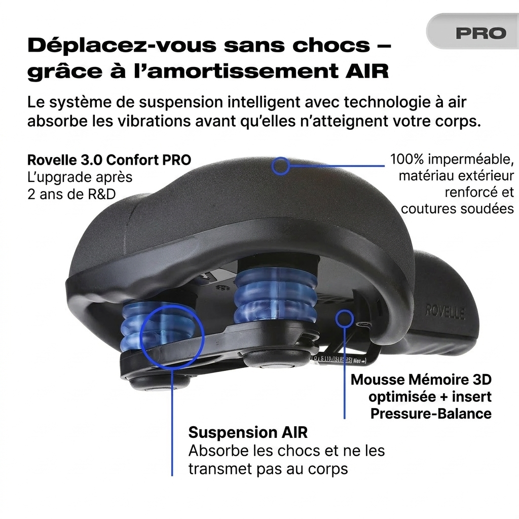 Suspension AIR - amortissement des chocs