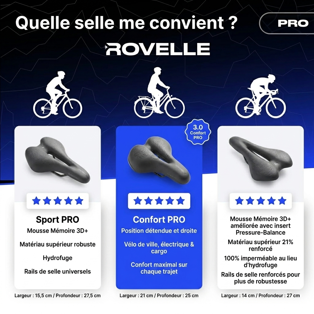 Quelle selle Rovelle me convient ?