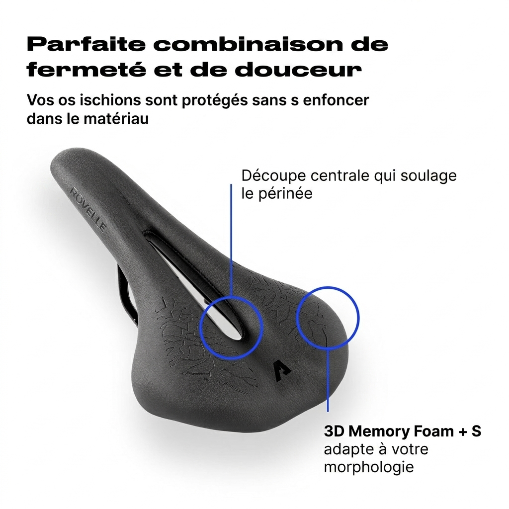 Selle Rovelle Race - Combinaison fermete douceur
