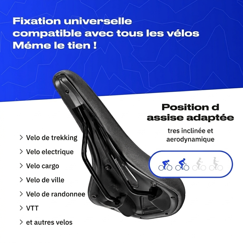 Selle Rovelle Race - Fixation universelle