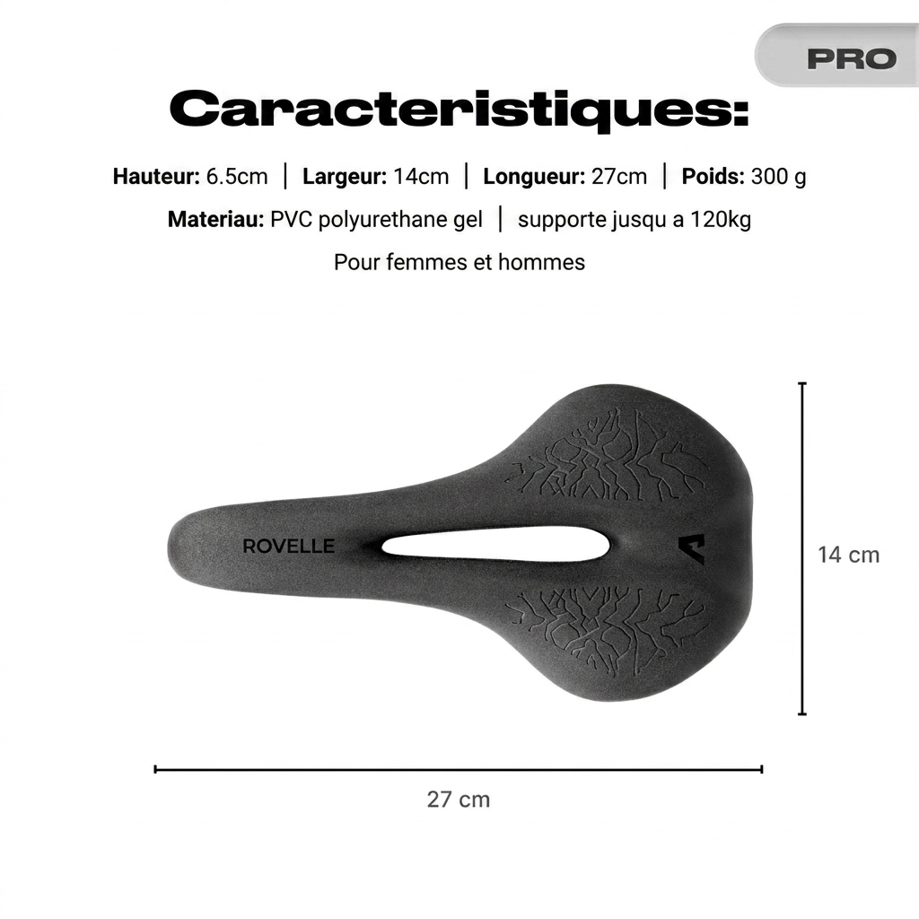 Selle Rovelle Race PRO - Caracteristiques