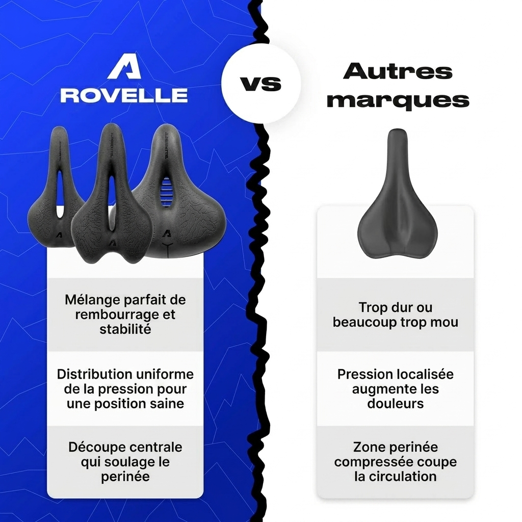 Selle Rovelle Race - vs Autres marques