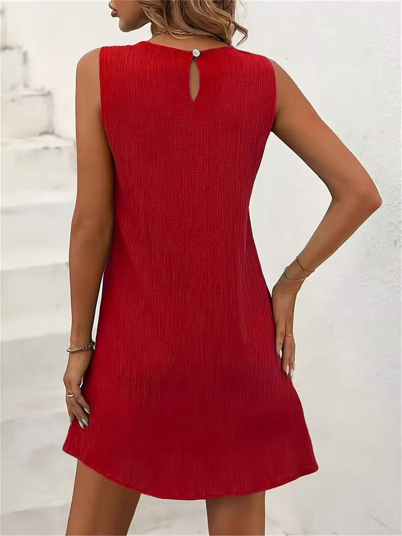 Robe Provençale Courte Rouge dos