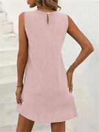 Robe Provençale Courte Rose poudré dos