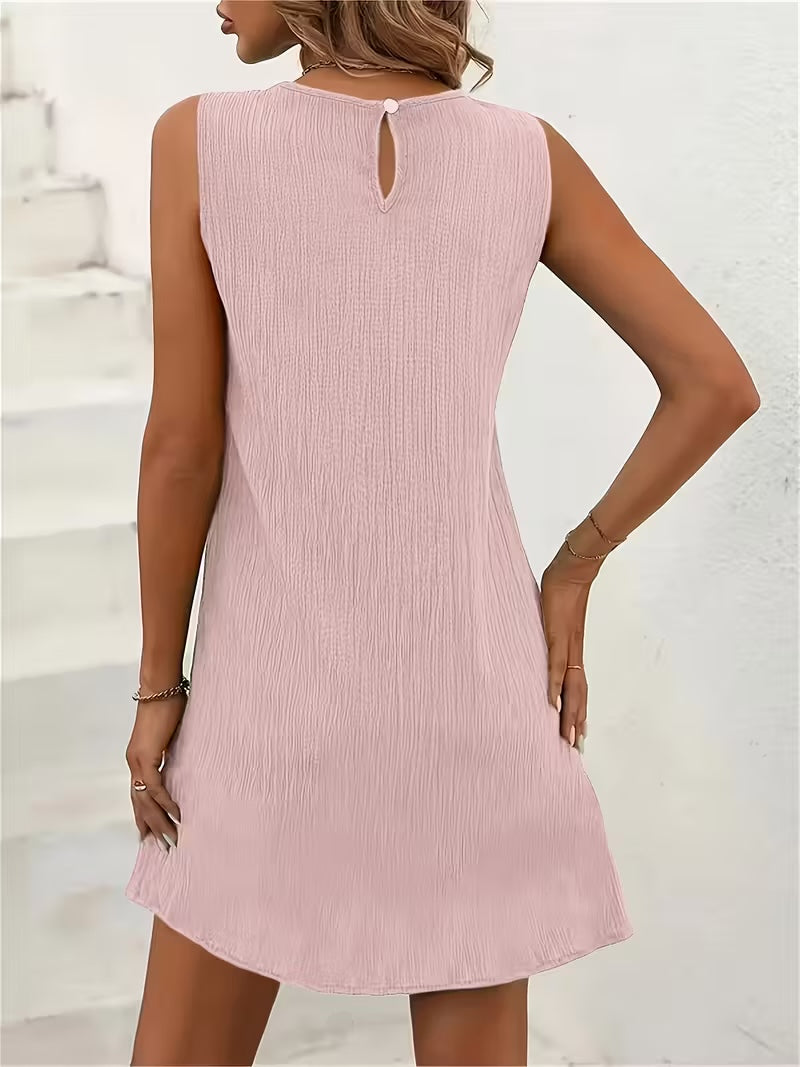 Robe Provençale Courte Rose poudré dos