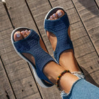 Sandales Amalfi Bleu marine