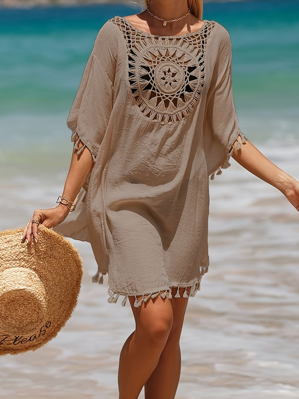 Tunique de Plage Ibiza Taupe